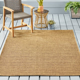 Christopher Knight Home® - Noble House - Shorey 5'3" X 7' Indoor/Outdoor Area Rug, Natural