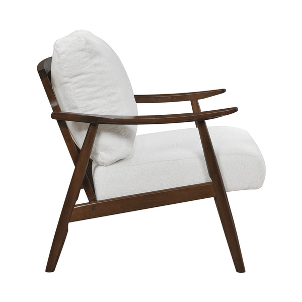 English Elm Modern Plush Accent Chair with Solid Wood Frame, Mid-Century Contemporary Armchair for Cozy Living Rooms and Lounges Beige 31.5 L x 25.25 W x 19.75 H B011P287546