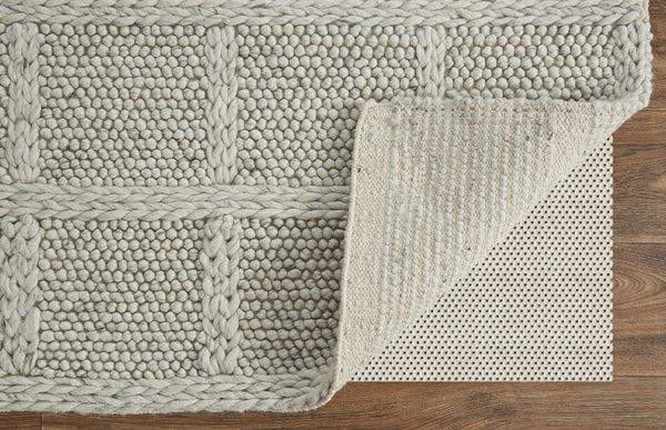 Feizy Rugs 6790739f Berkeley Hand Woven Wool Rug - Earthy Comfort, Durable Design For Modern Spaces And Easy Care Ivory,Gray Wool 6790739fivy000e10