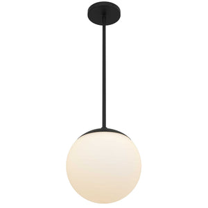 English Elm 10 Inch Etched Frosted Globe Led Pendant Light Dimmable for Kitchen or Hallway B370P399169