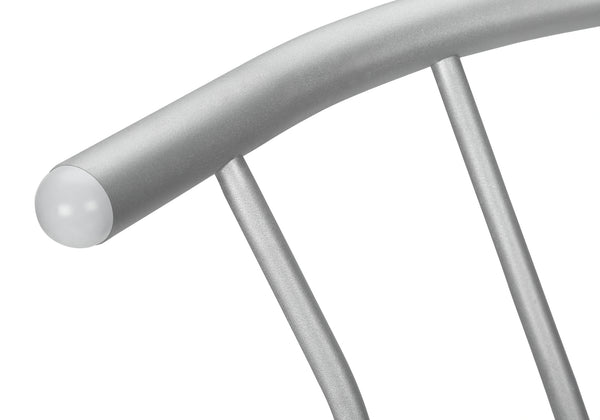 English Elm Barstool, Set of 2 with 360° Swivel, Cushioned Grey Fabric Seats, Sturdy Metal Frame, Contemporary Comfort Silver 30 L x 23 W x 12 H B2710P219021