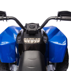 English Elm 24v Kids Electric Atv Xxxl Off-road Ride on with Remote Parental Control and Bluetooth Blue W1578P228313