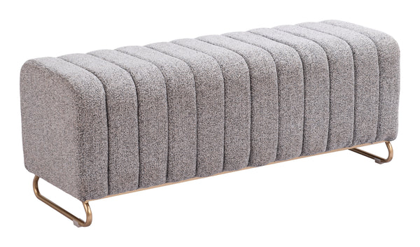Pender Bench Stone Gray 110080 Zuo Modern