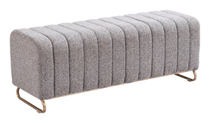 Pender Bench Stone Gray 110080 Zuo Modern