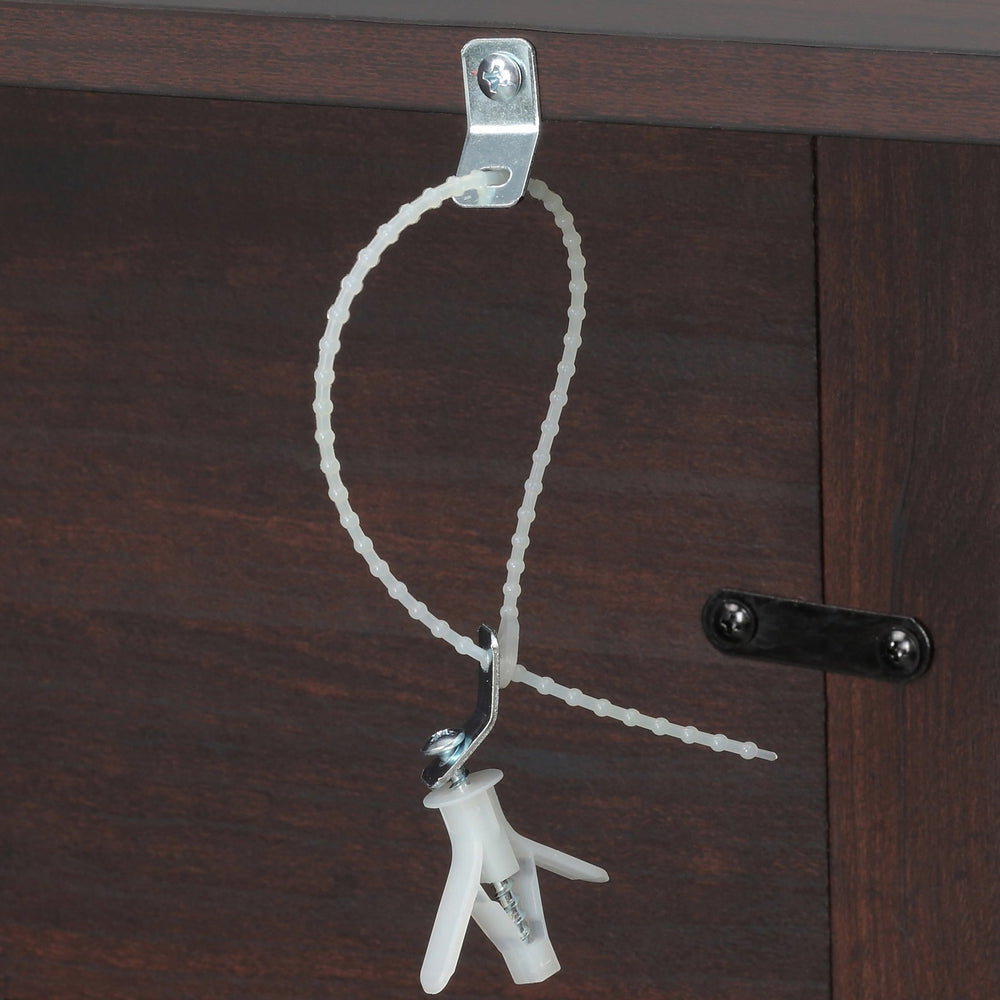 English Elm HOMCOM 32" Electric Fireplace Mantel TV Stand Brown 1400W LED Flame Heater Remote Overheat Protection W2225P229724