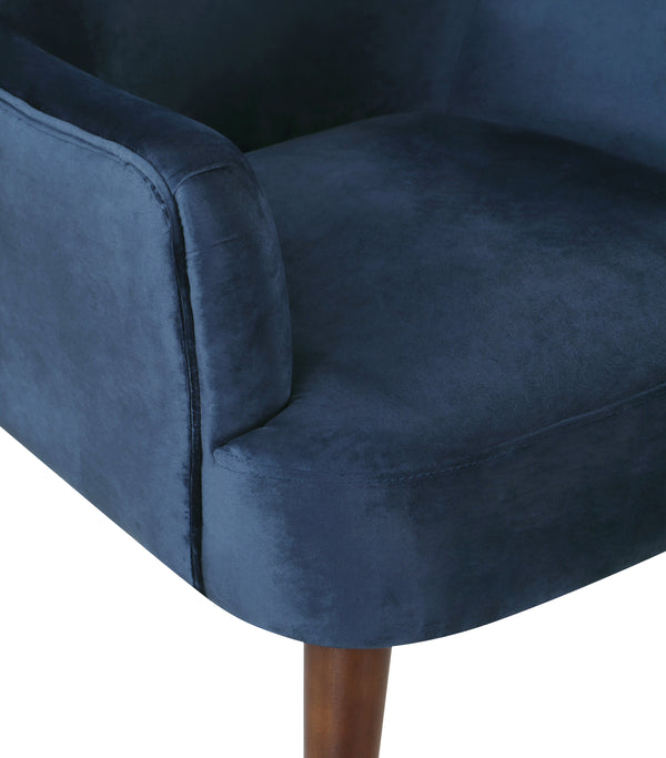 OSP Home Furnishings Chatou Chair  Midnight Blue