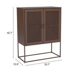 Lazaro Cabinet Bronze 109749 Zuo Modern