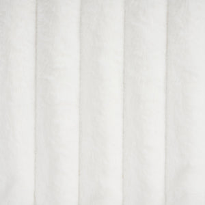 English Elm Christopher Knight Home® - Sleek White Boucle Upholstered Bed With Sculptural Wavy Headboard & Vertical Stitching, Queen Size N769P261288Q