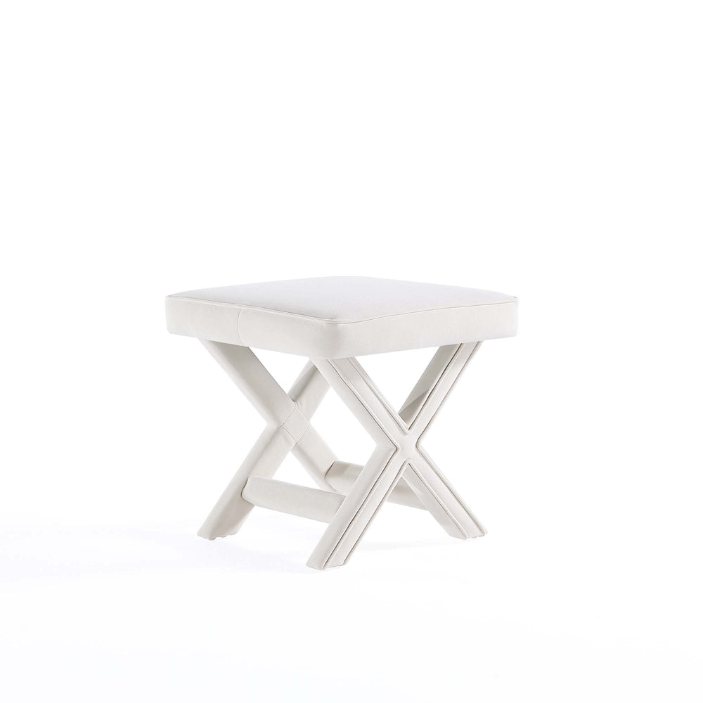 English Elm Abigail Velvet Accent Bench In Cream - Chic, Compact & Comfortable Seating For Any Room Decor B365P398205