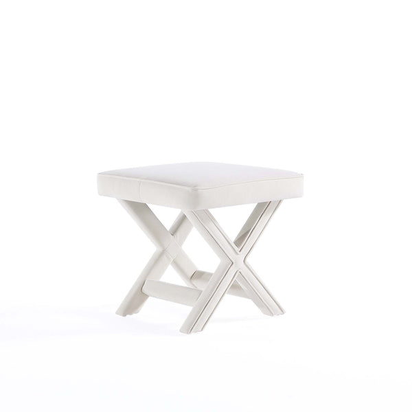 English Elm Abigail Velvet Accent Bench In Cream - Chic, Compact & Comfortable Seating For Any Room Decor B365P398205