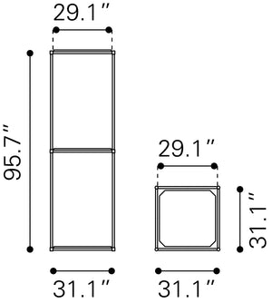 Zuo Chair Display Light Gray 109959 Zuo Modern