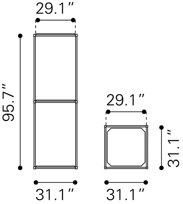 Zuo Chair Display Light Gray 109959 Zuo Modern
