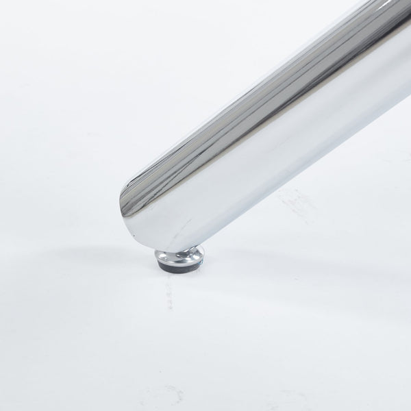 English Elm 1+4,5Pieces Modern Mid-Century Dining Set With Glass Top & Metal Legs For 4-6 People, Versatile Use! W234S00114