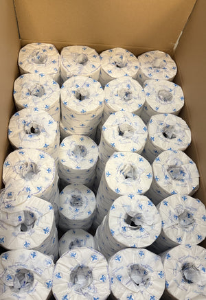 English Elm Royalty Virgin Fiber 2-ply Bath Tissue Bulk 96 Rolls Soft Strong 500 Sheets B2762P476995