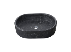 English Elm Luxury Solid Marble Vessel Sink Wavy Organic Stone Basin Matte Honed Vanity Bowl W1696P408022
