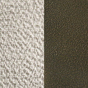 English Elm Mellie Vanilla Eastern King Canopy Bed with Bronze Frame, Upholstered Posts & Elegant Modern Lines B062S01058