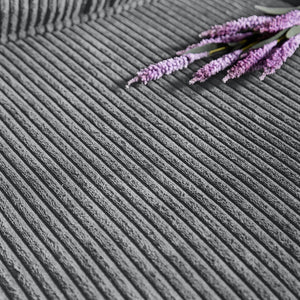 English Elm 83.86"Corduroy comfy sofa with resilient sponge & spring cushions, stylish modern 3-seater for living spaces Gray W1359P215066