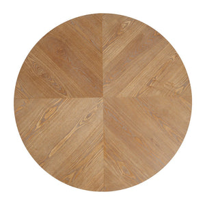 English Elm Christopher Knight Home® - 47.25" Round Pedestal Dining Table - Natural Wood Finish, Seats 4-5, Perfect For Any Space! N771P358147A_N771P358148A