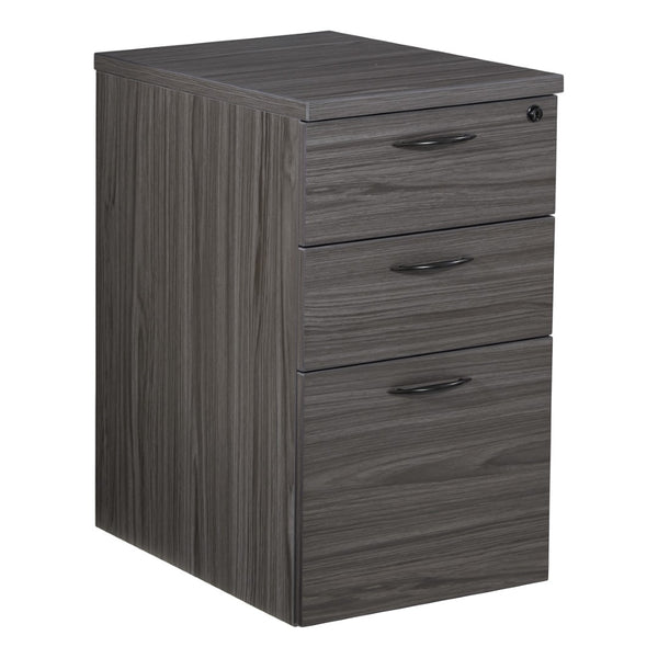 OSP Home Furnishings Napa Mobile Pedestal Cabinet with Locking Casters for Office or Break Room Use Bbf NAP-85-SGW