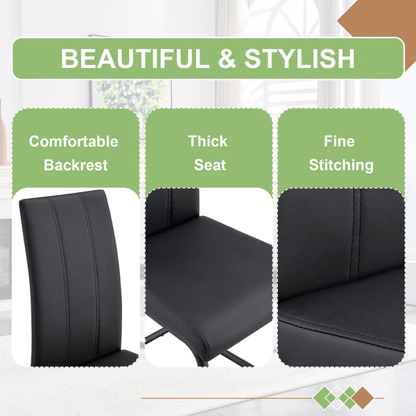 English Elm A Set of 2 Glam Faux Alligator Pvc Barstools with Crystal Buckle Detail Black W1512P491828