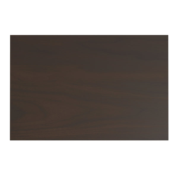 English Elm Warm Shaker Solid Pine Nightstand Two Drawer Open Shelf Farmhouse Bedside Storage B136P420752