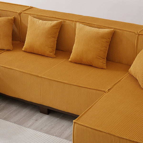English Elm Swivel Barrel Accent Chair Chenille Tufted Round Club Seat for Living Room Lounge Orange N719S002220G