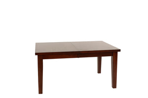 English Elm Dining Rectangle Expandable Dining Table with 18" Leaf Solid Wood Veneer Contemporary Antique Finish, 60" Base Walnut 65 L x 48 W x 10 H B011P207136