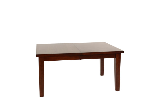 English Elm Dining Rectangle Expandable Dining Table with 18" Leaf Solid Wood Veneer Contemporary Antique Finish, 60" Base Walnut 65 L x 48 W x 10 H B011P207136