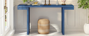 English Elm U-style 60 Inch Geometric Console Table Painted Mdf Foyer Entryway Living Room N711P303209V