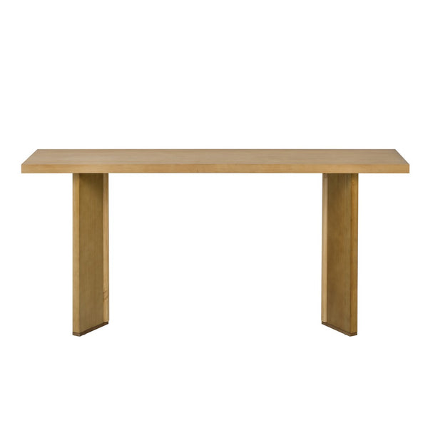 English Elm U_Style Modern Console Table With Pine Veneer & Sleek Geometric Legs - Perfect For Any Space! N711P289142O-GIGA