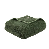 Woolrich Burlington Casual Berber Blanket WR51-3912 Green