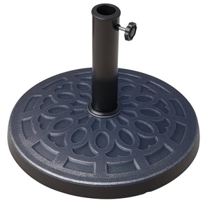 English Elm Heavy Duty Polyresin Umbrella Stand Outdoor Bronze Embossed Patio Decor Base T3971P383669