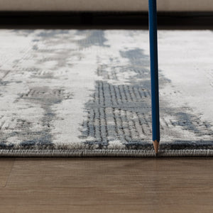 English Elm Geometrix Gray Area Rug - 2 Ft. 7 In. X 9 Ft. 10 In. - Modern, Durable, Easy-Care For High-Traffic Spaces B186P316839