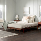 English Elm Walker Edison - Mid-Century Modern Solid Wood King Platform Bed Frame - Walnut