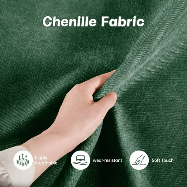 English Elm U Shape 3-Seater Deep Seat Sofa With Movable Ottomans, Storage Solutions, And Soft Chenille Fabric W3041S00187-GIGA