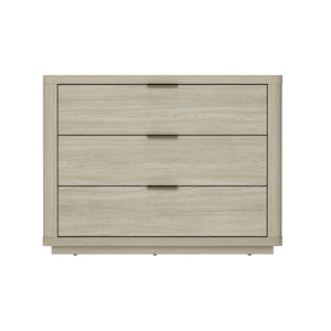 English Elm Evelyn 32" Nightstand In Natural Finish - Modern 3-Drawer Bedside Storage Solution For Any Room B365P398535