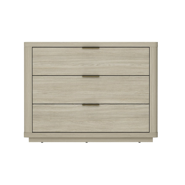 English Elm Evelyn 32" Nightstand In Natural Finish - Modern 3-Drawer Bedside Storage Solution For Any Room B365P398535
