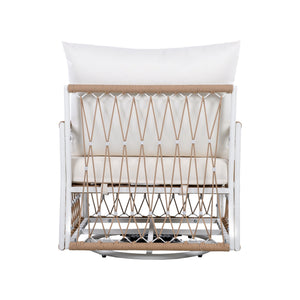English Elm Christopher Knight Home® - [Set Of 2] 360° Swivel Bohemian Lounge Chairs - Handwoven Rope, Waterproof Cushions, Stylish Patio Comfort N767P306733B