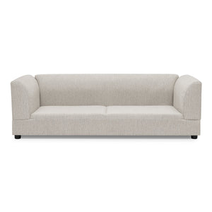 English Elm Comfortable Linen Upholstered Pet Sofa with Backrest and Armrests for Large Dogs Beige W487P430318