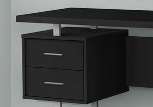 English Elm Computer Desk - Modern 60" Home Office Workstation With Reversible Setup & Ample Storage Drawers B2710P219866