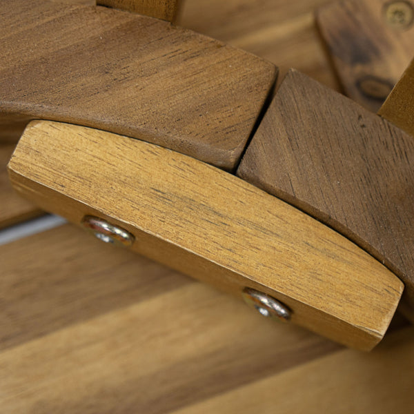 English Elm Christopher Knight Home® - Outdoor 3-Piece Acacia Wood Dining Set With Cushions, Modern Coastal Style For Small Spaces N773P210139G2_N773P191382T