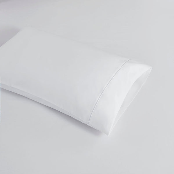 JLA Home Madison Park - Pima breathable long-staple cotton sheet set with Baratta hemstitching for lasting luxury and comfort White PC20-142