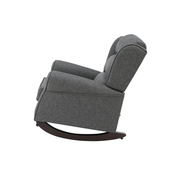 English Elm Grey Rocking Chair Pocket Coil Seat, Wooden Frame & Legs, Loose Seat/Tight Back for Comfort B062P215455