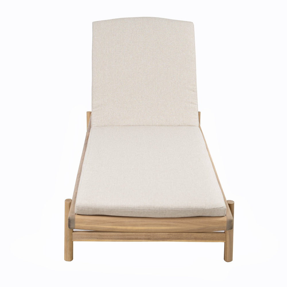 English Elm Christopher Knight Home® - Mallorca Acacia Wood Chaise Lounges Set Of 2 With Water-Repellent Cushions For Outdoor Relaxation N775P263984T