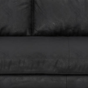 English Elm Morrison 72-Inch Genuine Leather Sofa: Stylish, Mid-Century Loveseat For Cozy Living Spaces & Comfort B136P364282