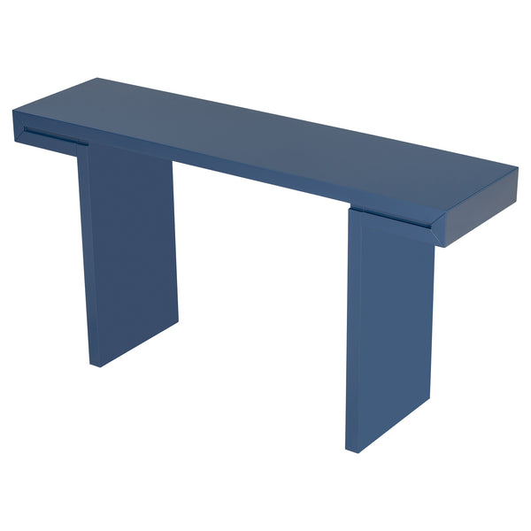 English Elm U-style 60 Inch Geometric Console Table Painted Mdf Foyer Entryway Living Room N711P303209V