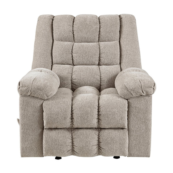 English Elm Gentle Rocking Reclining Chair with Chenille Upholstery, Ultra-Comfort Seat, Smooth Motion Recliner for Living Room Relaxation and Support Light Brown 41 L x 32 W x 29 H B011P347312