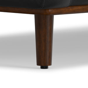 English Elm Morrison 72-Inch Genuine Leather Sofa: Stylish, Mid-Century Loveseat For Cozy Living Spaces & Comfort B136P364282