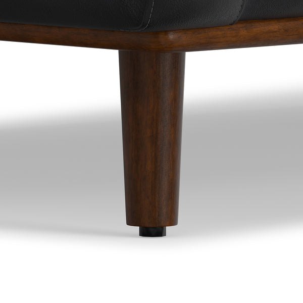 English Elm Morrison 72-Inch Genuine Leather Sofa: Stylish, Mid-Century Loveseat For Cozy Living Spaces & Comfort B136P364282