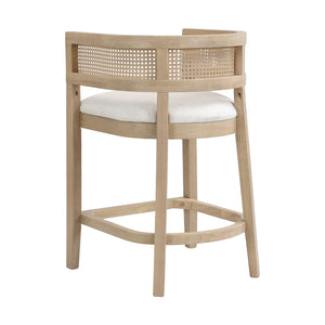 English Elm Christopher Knight Home® - Wood Upholstered Arm Counter Stools Set Of 2 - Beige & Natural Ash, Stylish & Comfortable Design N771P265580A